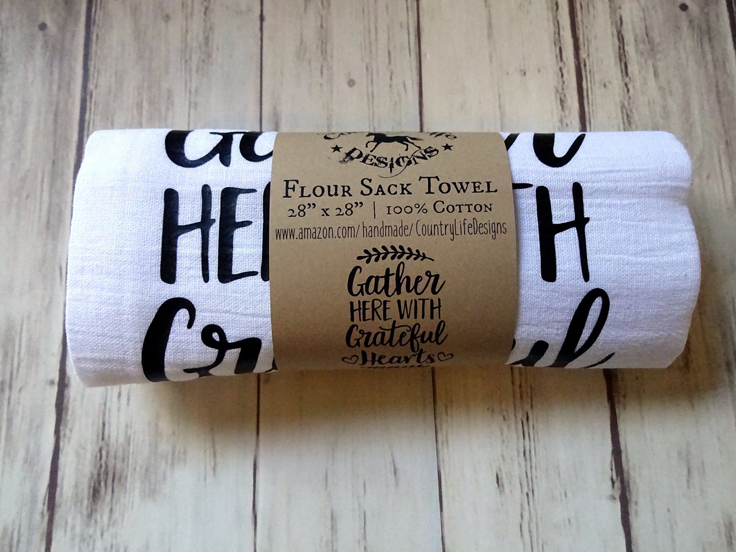 Premium Flour Sack Tea Towels - Soft & Absorbent Cotton Kitchen Towels for Baking, Cooking & Cleaning - Perfect for Holiday Gifts & Farmhouse Decor