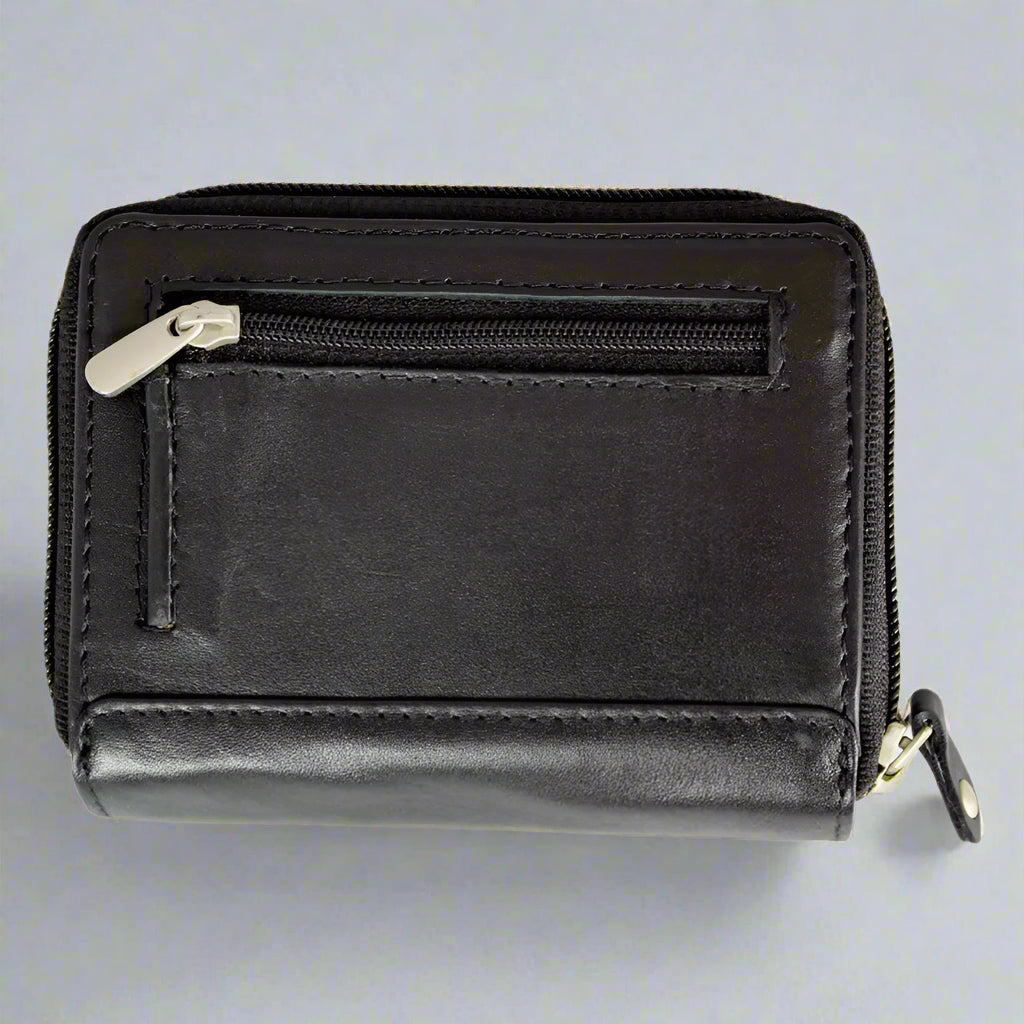 RFID Blocking Leather Wallet for Women - Slim & Small Bifold Design - Secure Credit Card Holder for Travel, Shopping & Everyday Use