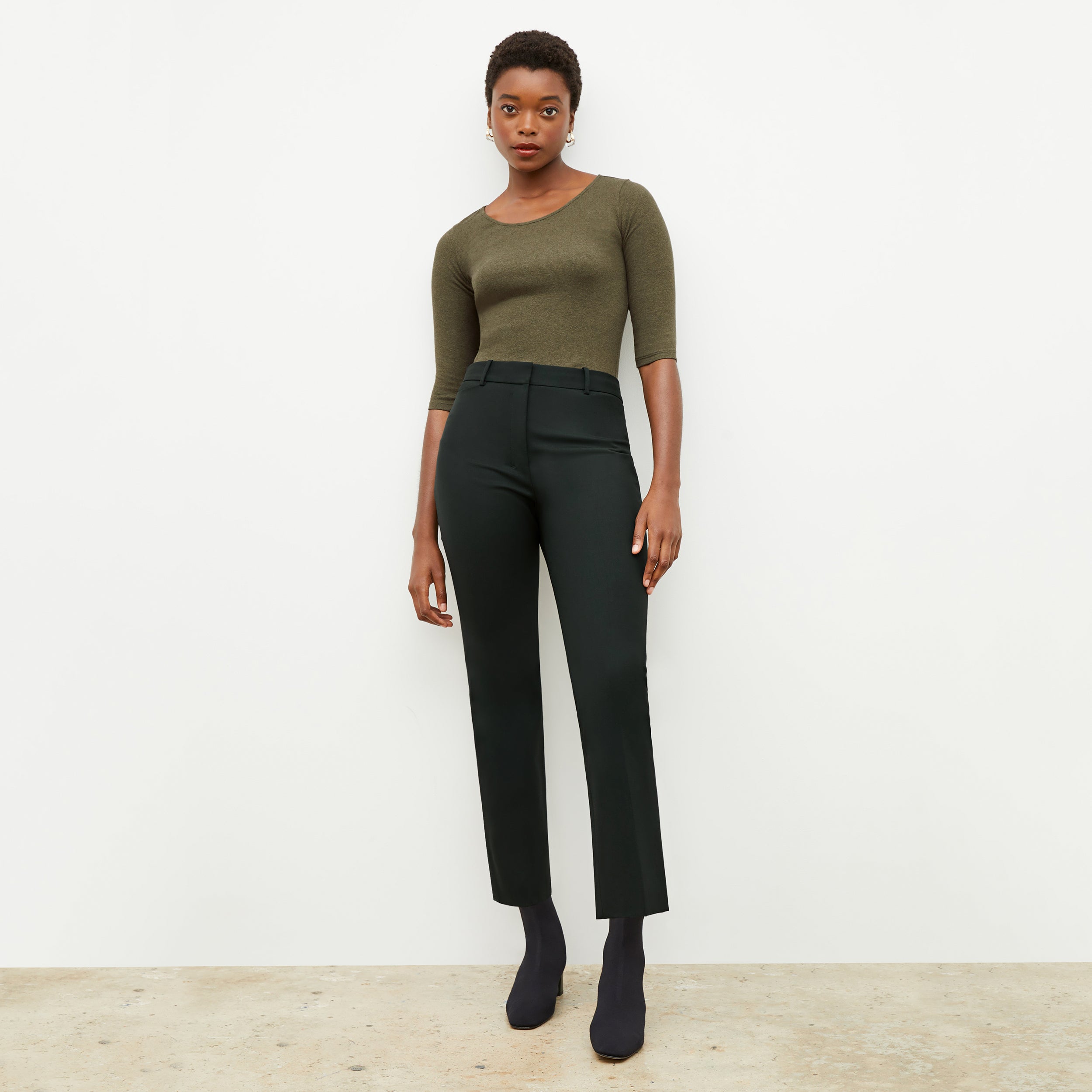 Smith Pant Washable Wool Twill Pants for Men - Comfortable & Durable Forest Green Trousers for Office, Travel & Casual Wear