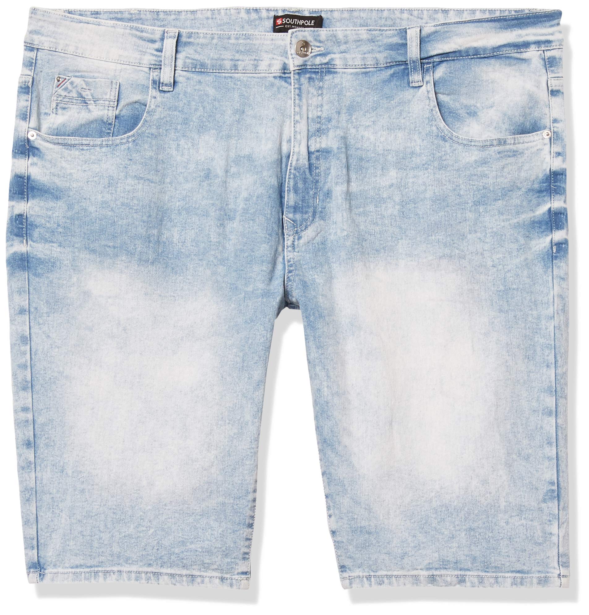 Southpole Men's Denim Shorts - Comfortable Stretch Fit Casual Jean Shorts for Summer | Perfect for Beach, BBQ, and Outdoor Activities