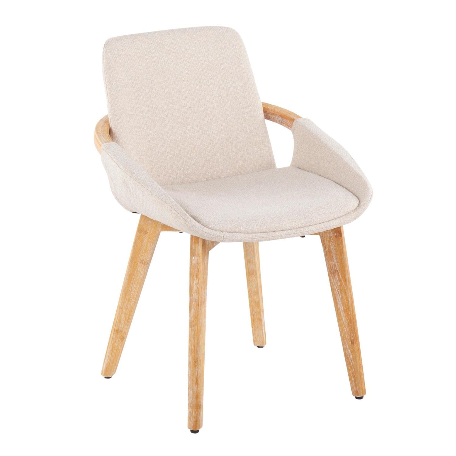 LumiSource Cosmo Chair - Modern Upholstered Dining Chairs Set of 2, Mid-Century Style Kitchen Chairs with Padded Seat for Dining Table - Perfect for Home, Restaurant and Office Use