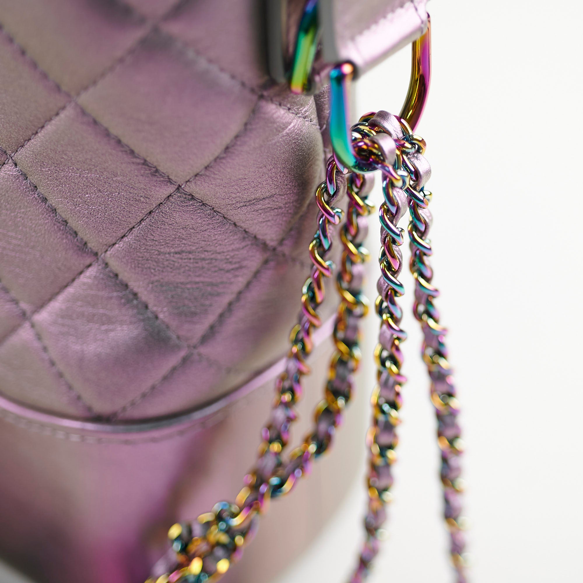 Chanel Gabrielle Iridescent Purple Handbag - Luxury Designer Shoulder Bag for Women | Perfect for Evening Parties, Date Nights & Special Occasions