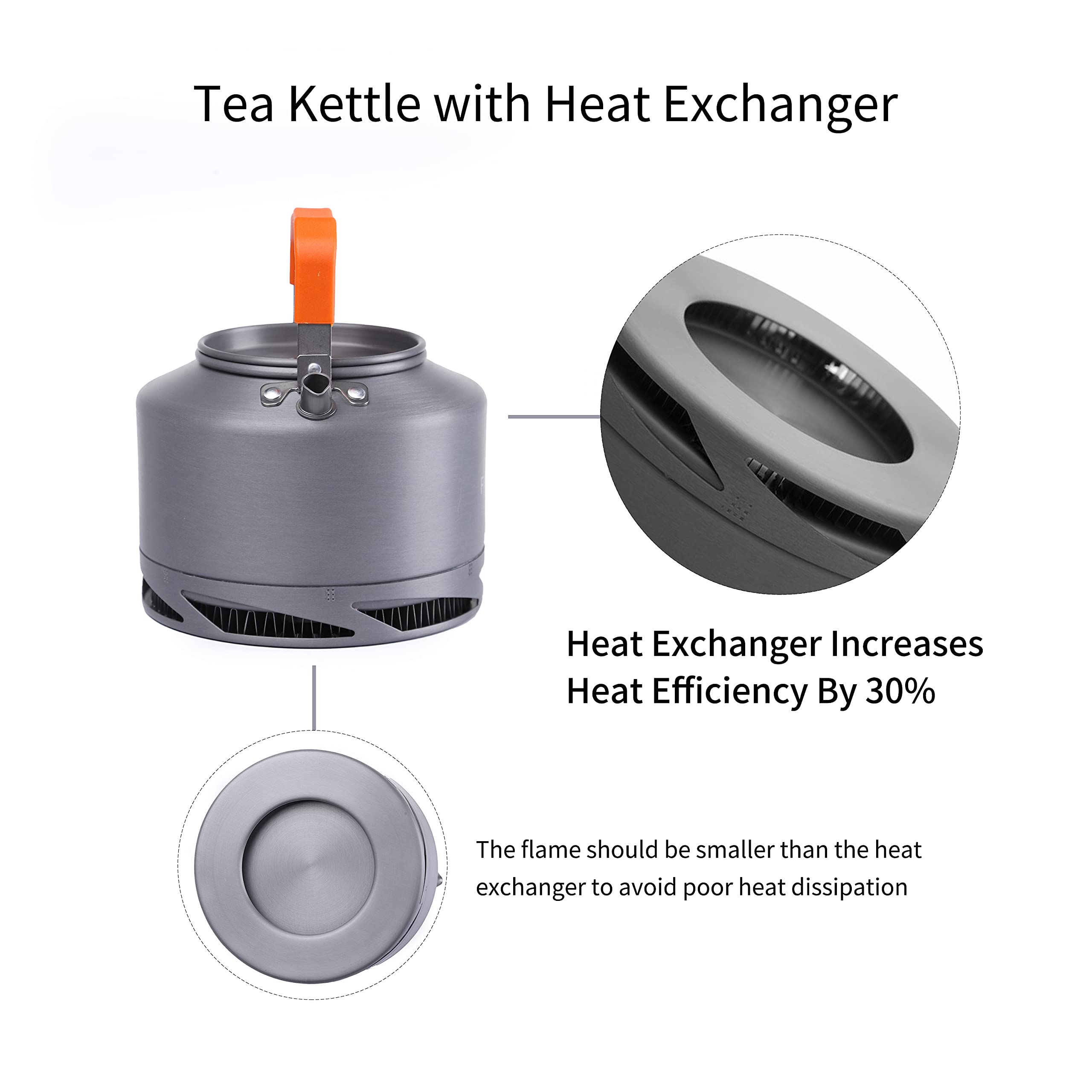 Fire-Maple XT2 Camping Tea Kettle - Lightweight Hard Anodized Aluminum & Stainless Steel Water Boiler for Coffee, Tea & Outdoor Cooking | Portable Cookware Set for Hiking, Backpacking & Picnics | Easy to Clean & Durable Design | Perfect for Camping Trips & Emergency Preparedness