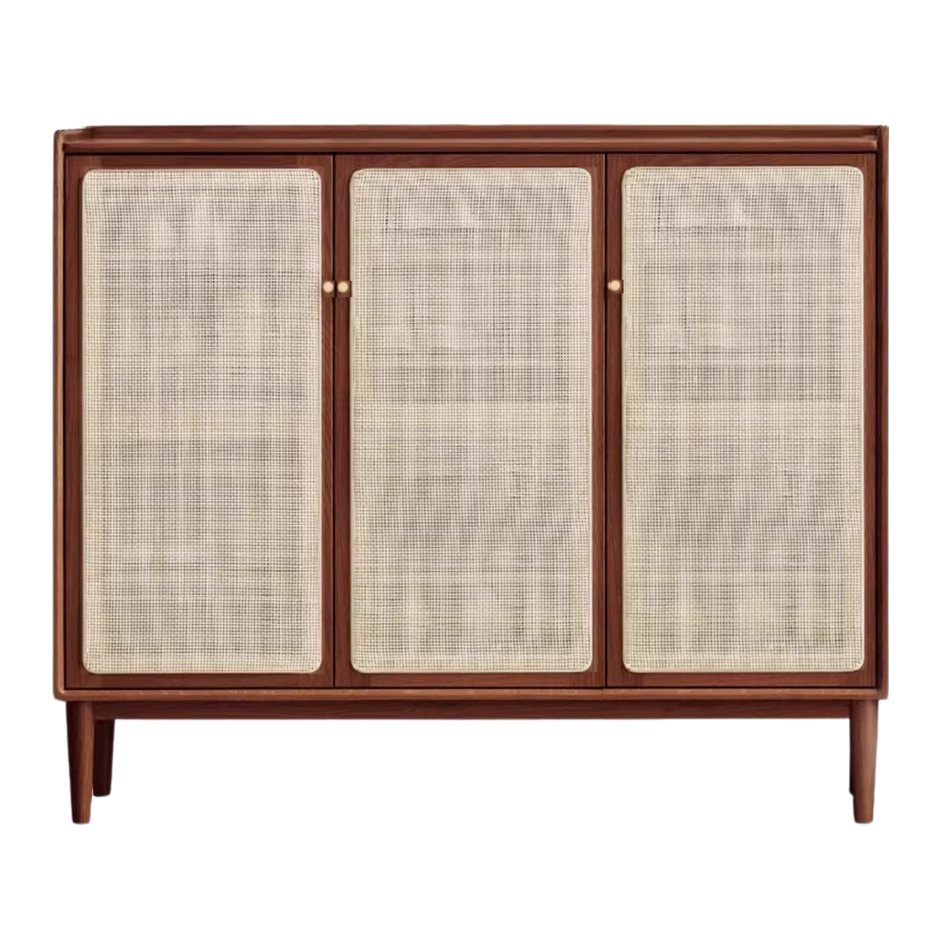 45.3x13.8x39.4 inch/ 115x35x100cm/ Rich Dark Walnut color / Black walnut solid wood shoe cabinet lower cabinet