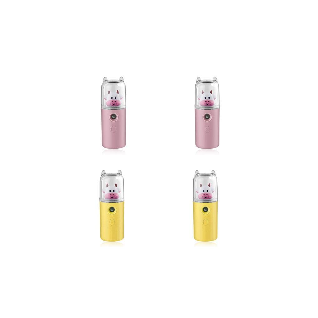 BEALIFE 4-Pack Facial Sprayer - 30ml Portable Humidifier & Face Steamer with Auto Power-Off for Moisturizing Skin Care | Indoor & Outdoor Use for Home, Office, Travel & Spa