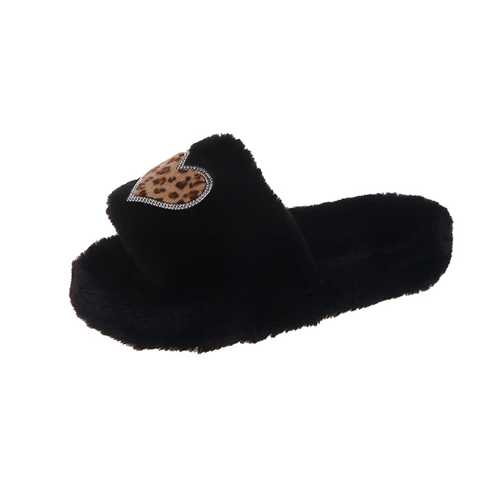 Women's Plush Rhinestone Slippers - Soft Cotton House Shoes with Sparkling Meow Design - Perfect for Indoor Comfort, Lounge Wear & Gift Giving