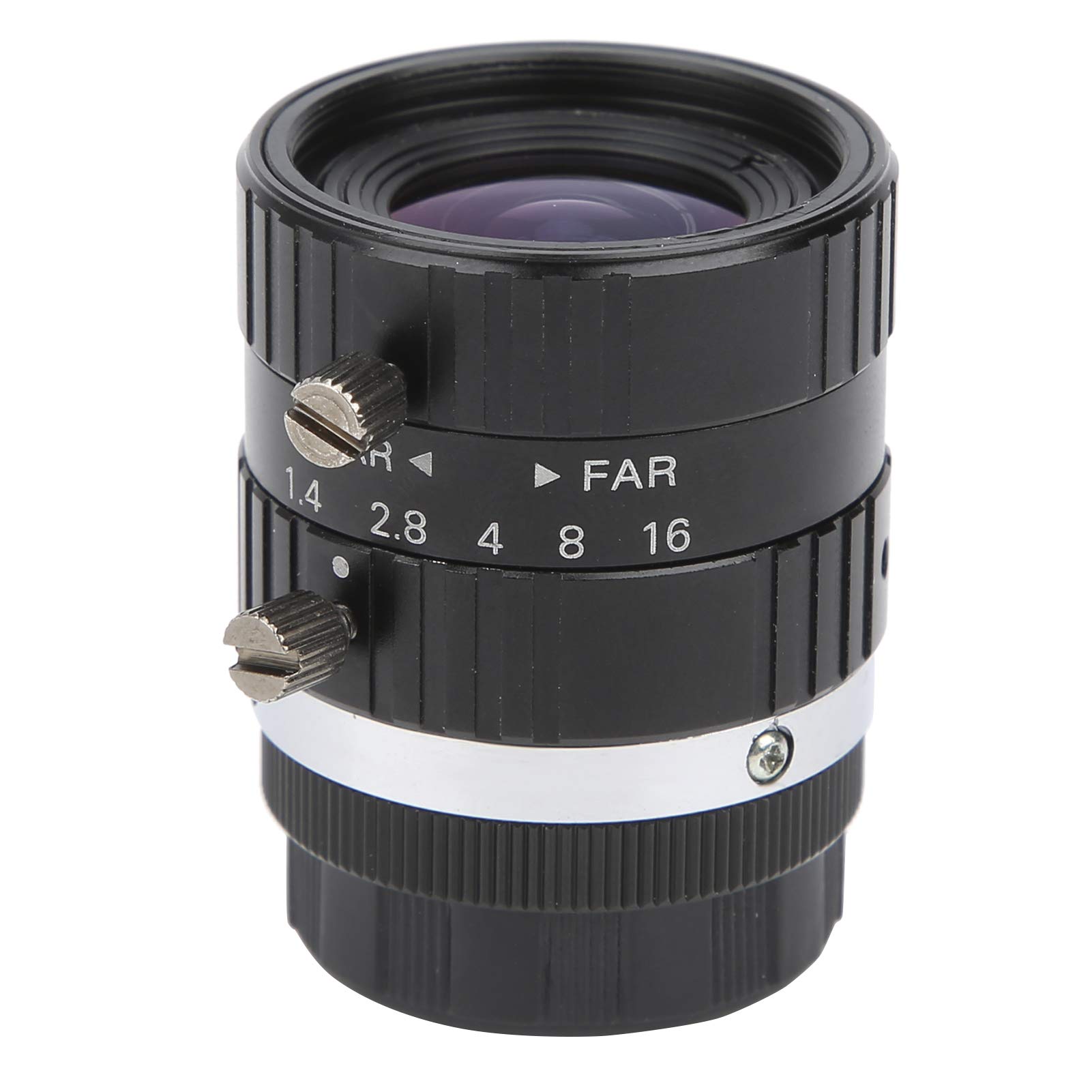 5MP Prime Manual Aperture Lens - Black Aluminum Alloy C-Mount Security Camera Lens for Digital & Video Cameras - Perfect for Surveillance, Photography & Videography