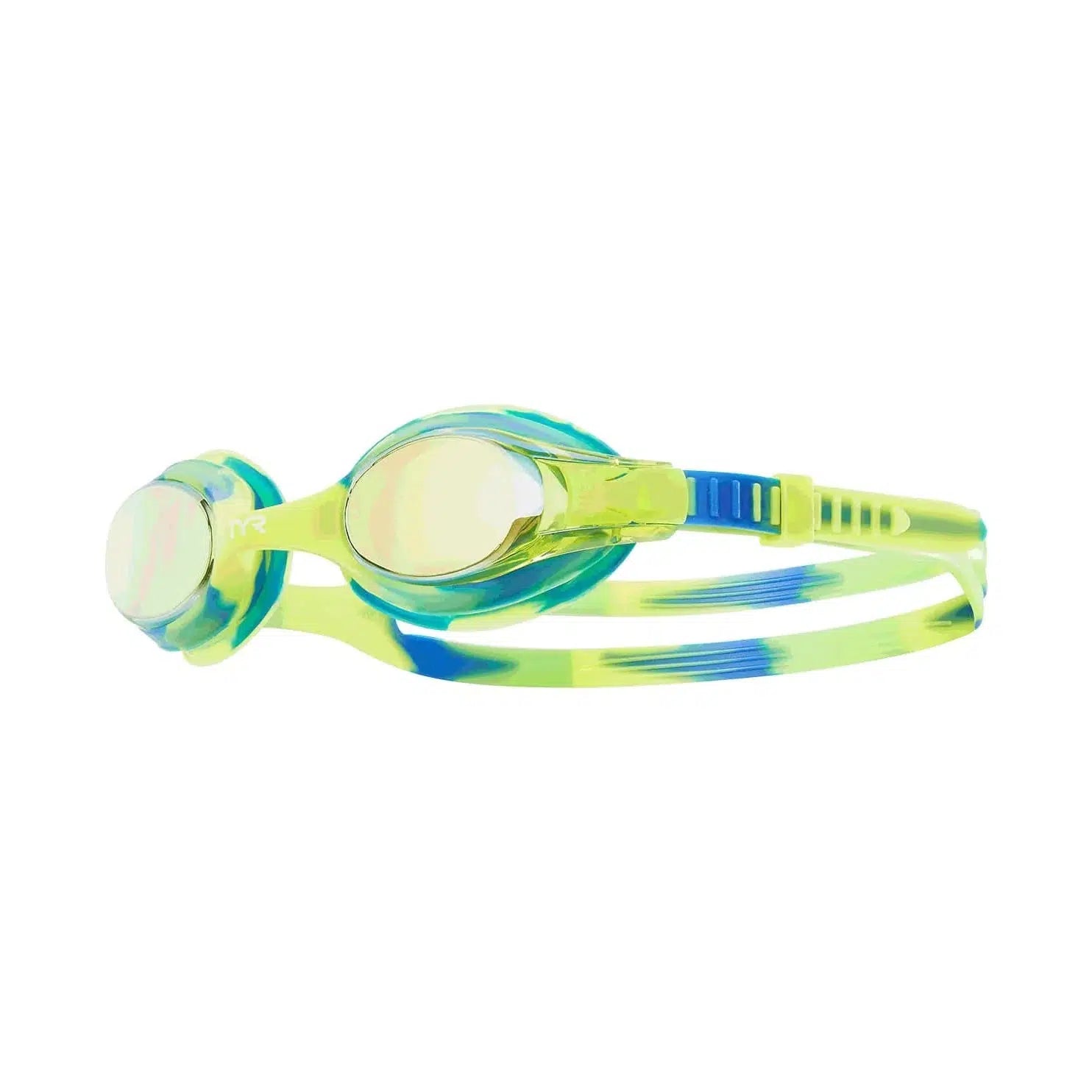 TYR Swimple Tie Dye Kids Swimming Goggles - UV Protection & Anti-Fog for Children's Swim Lessons, Pool Parties & Beach Activities