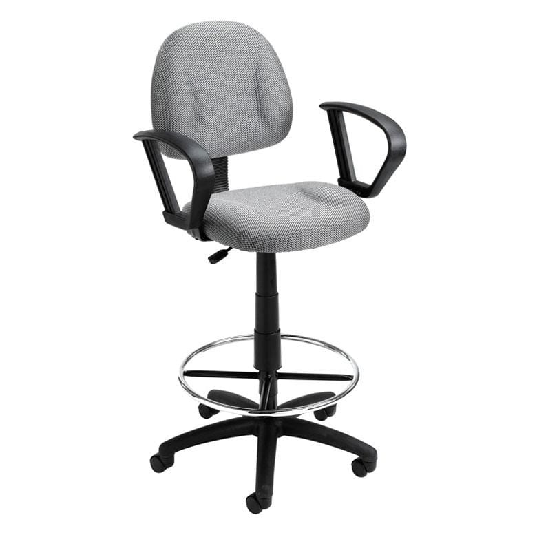 Ergonomic Boss Contoured Drafting Office Chair [B1615] - Adjustable Height & Lumbar Support for Architects, Designers & Long Work Hours