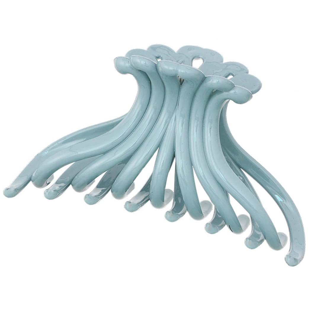 SOWUNO 7PCS Large Hair Claw Clips - Non-Slip Strong Hold Barrettes for Women & Girls, Decorative Hair Jaw Clips for Styling, Shower, Workout & Everyday Use