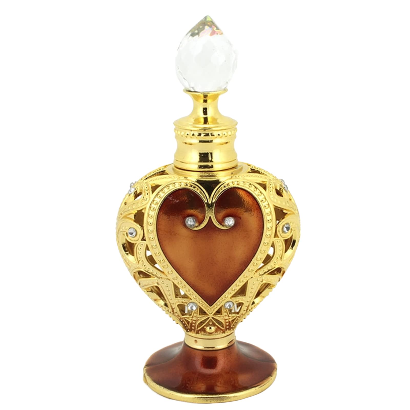 Vintage Refillable Perfume Bottles - 12mL Arab Style Decorative Glass Bottles for Essential Oils & Travel | Dubai Inspired Antique Perfume Containers with Dropper - Perfect for Home Decor, Gift Giving & Aromatherapy