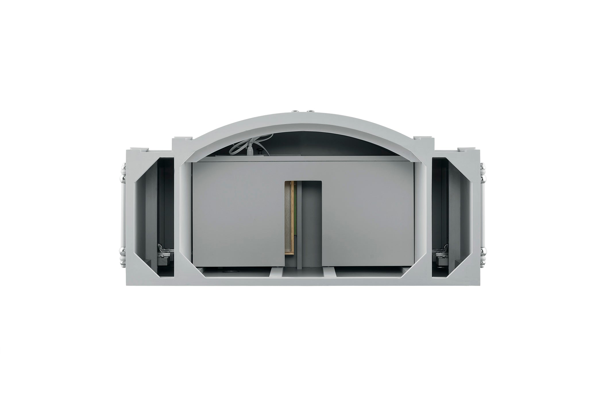 Brittany 46-Inch Single Bathroom Vanity in Urban Gray - Modern Bathroom Storage Solution for Small Spaces