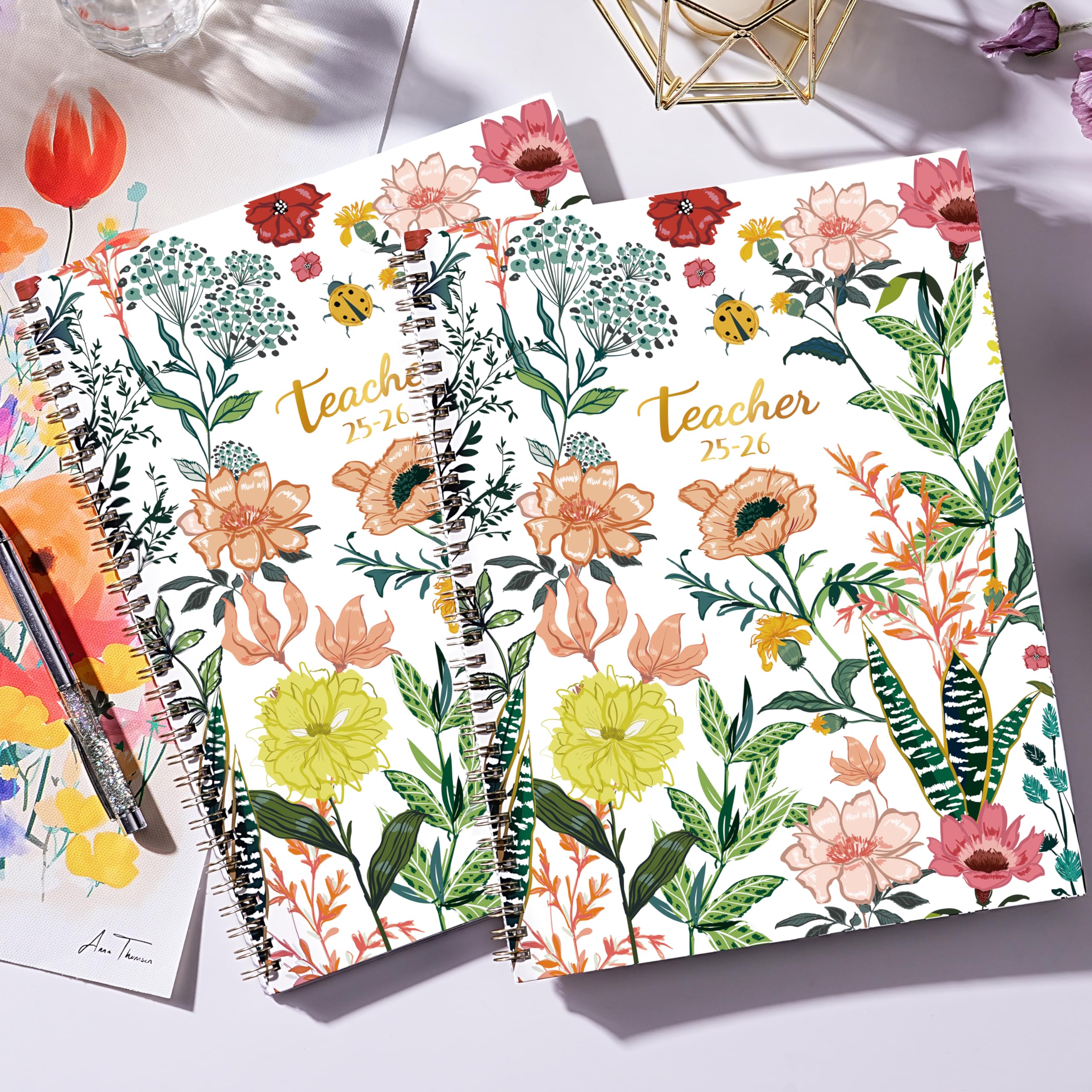 2025-2026 Teacher Planner - Academic Lesson Plan Book with Weekly & Monthly Calendar (July 2025-June 2026) | 8.5