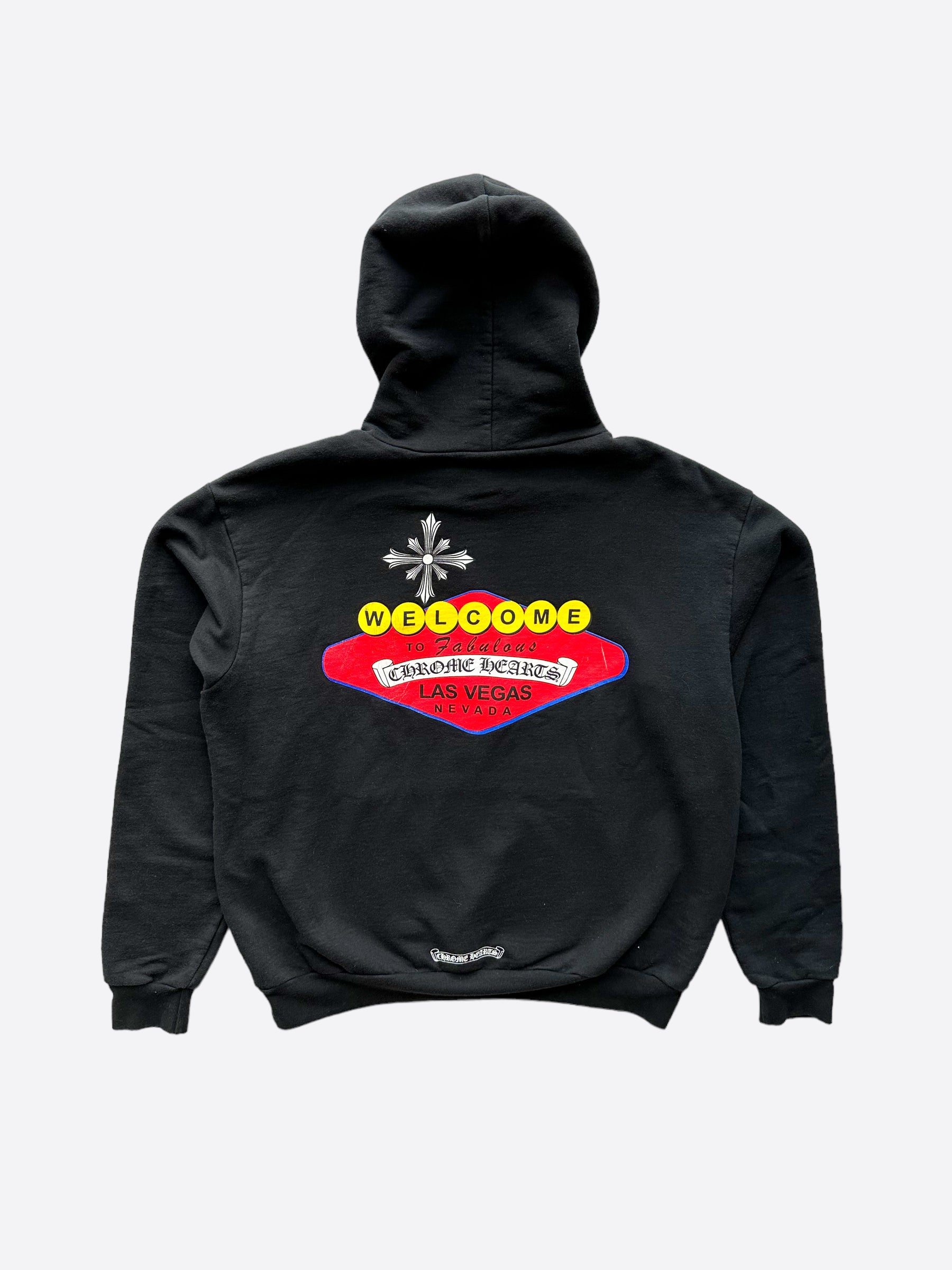 Chrome Hearts Black & Red Welcome To Las Vegas Hoodie - Stylish Streetwear for Men & Women | Perfect for Casual Outfits, Concerts & Travel
