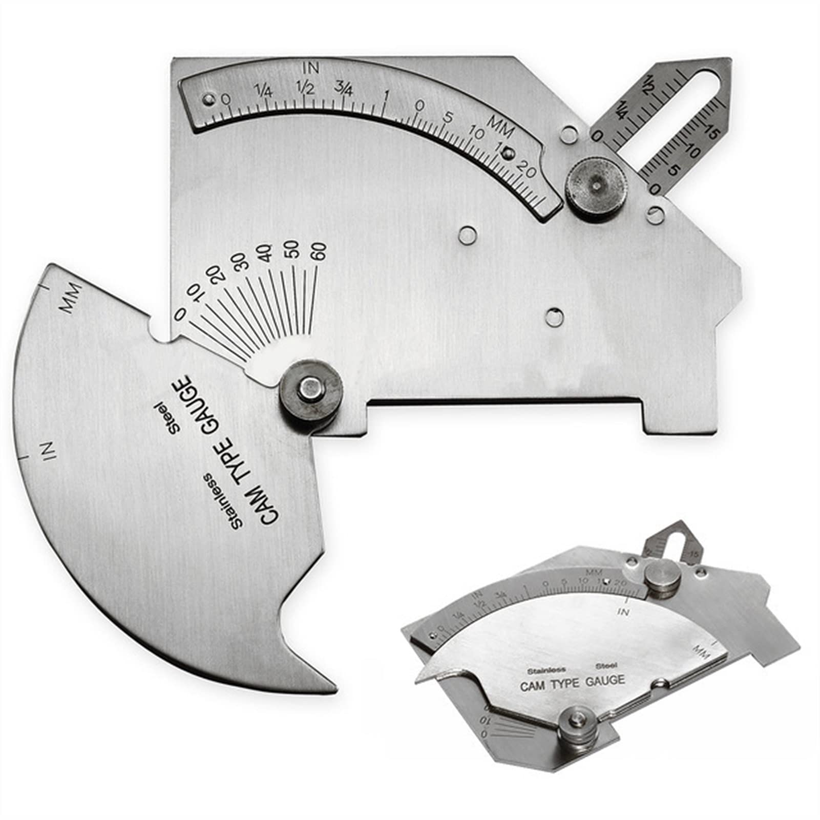 Precision Machinist Engineer Ruler & Welding Gauge Set - Weld Inspection Tool for Bead/Fillet/Crown Measurement with Angle Degree Scale & HI-LO Pipe Feeler Gauge (YW3 Color) - Perfect for Metal Fabrication, Pipe Welding & Quality Control in Industrial Applications