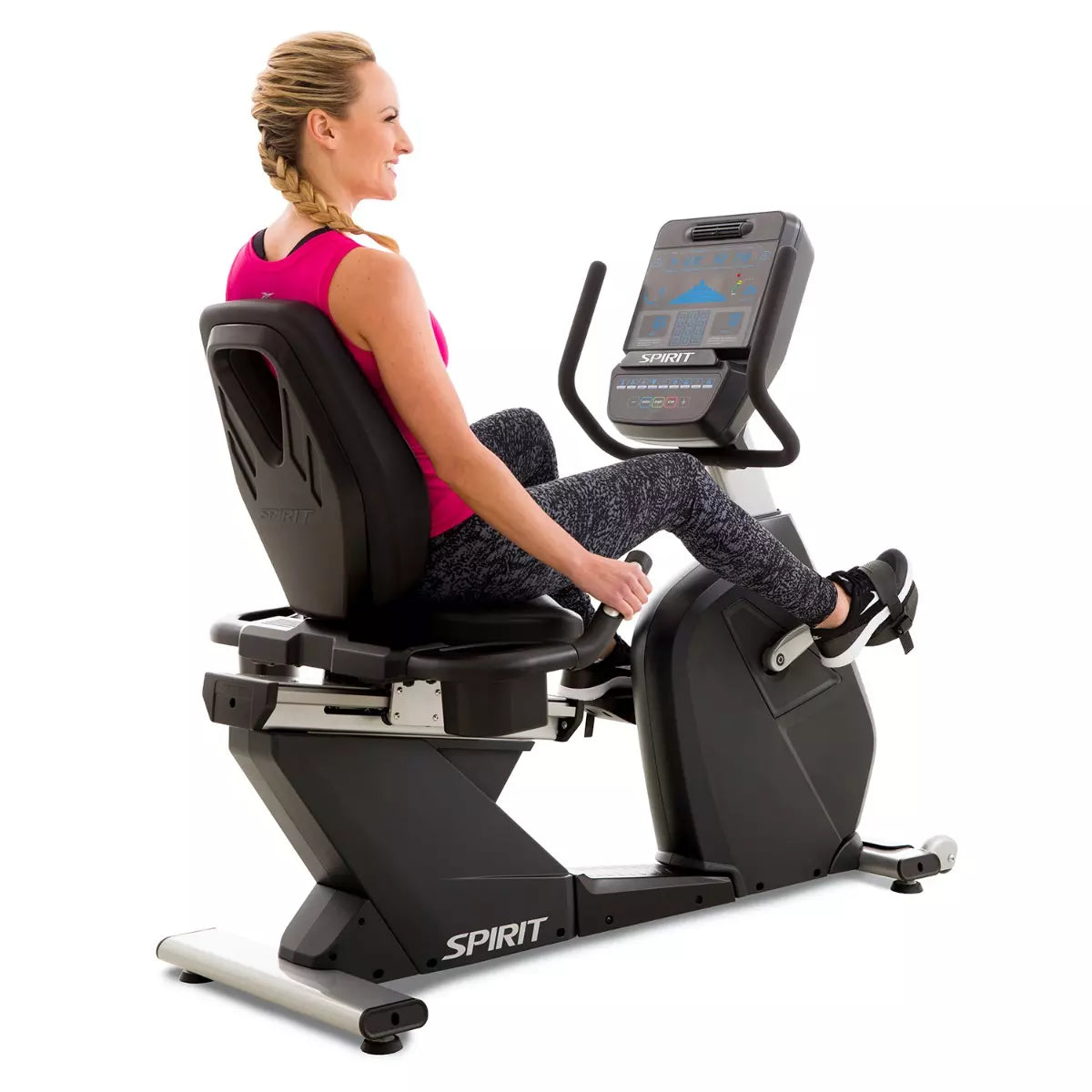 Spirit CR900 Full Commercial Recumbent Exercise Bike for Home & Gym - Low Impact Cardio Workout for Seniors & Rehabilitation
