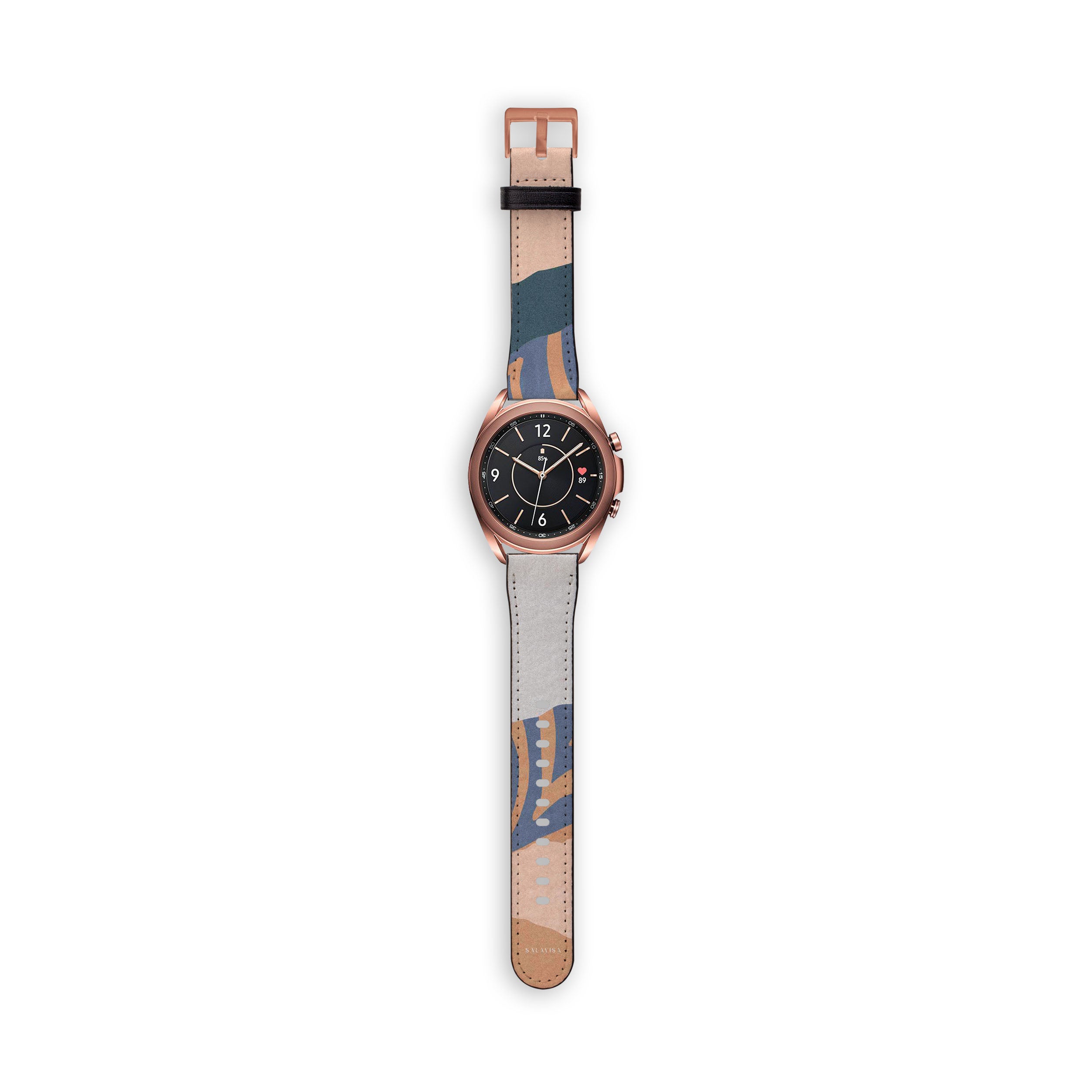Premium Beige Galaxy Watch Band - Soft Silicone Strap for Samsung Galaxy Watch 4/5/6, Comfortable & Durable - Perfect for Workouts, Running & Everyday Wear