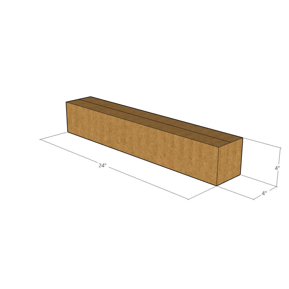 200 New Corrugated Shipping Boxes 24x4x4 Inches - 32 ECT Strength - Durable Moving & Storage Boxes for Home, Office & Ecommerce Packaging