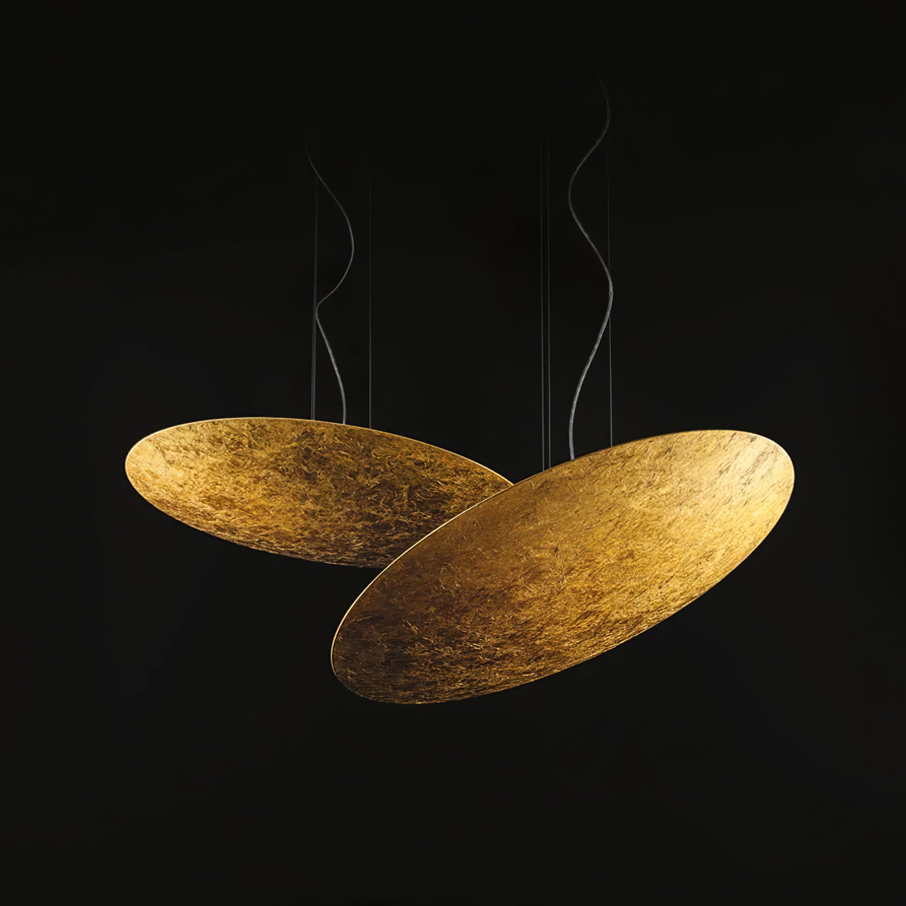 Handmade Gong Pendant Light - Modern Boho Ceiling Lamp with Rattan Shade for Living Room, Bedroom, Dining Room & Office Decor