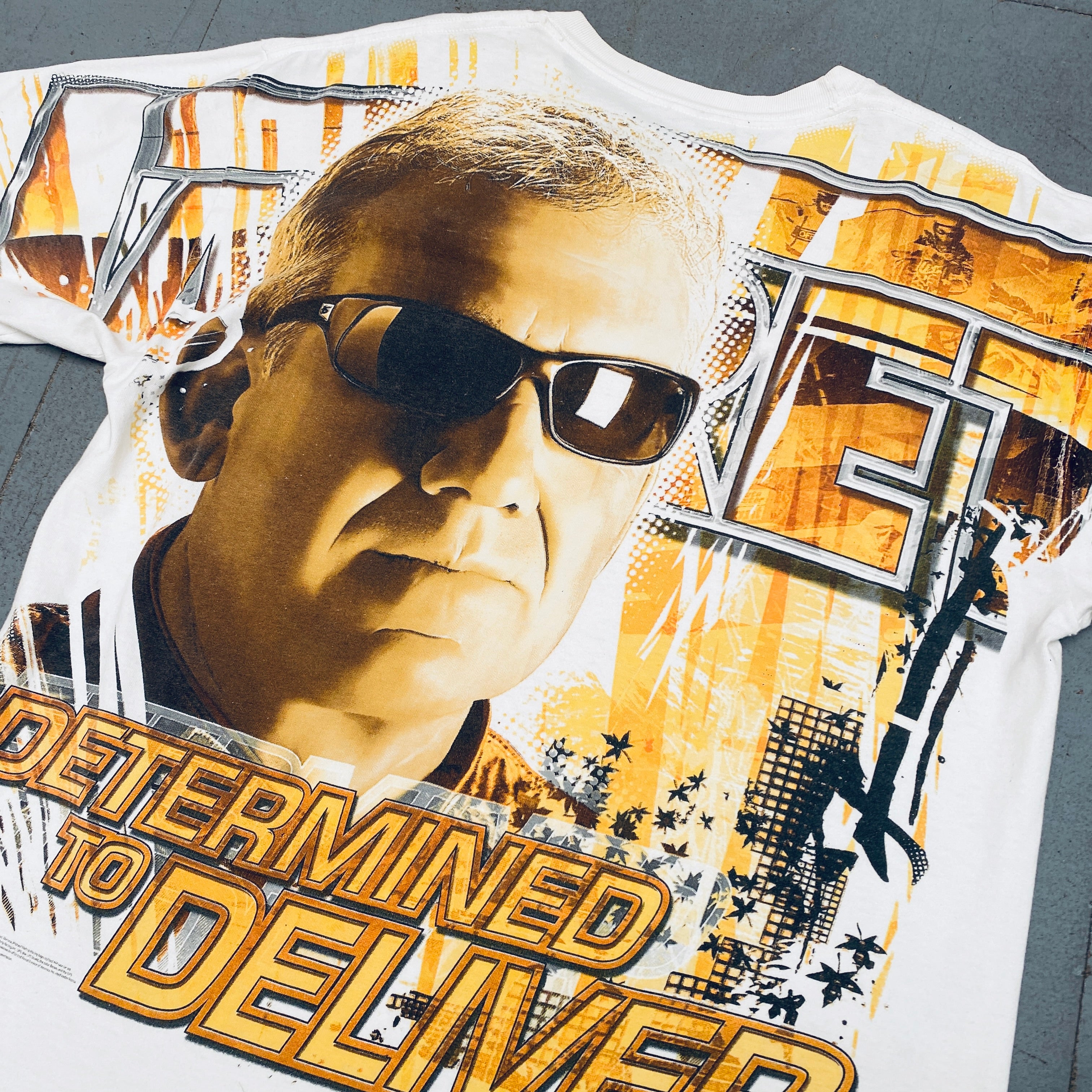 2006 Dale Jarrett Determined To Deliver NASCAR Authentic All Over Print T-Shirt (Large) - Perfect for Racing Fans, Sports Events & Casual Wear
