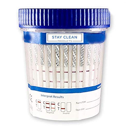 25-Pack CLIA Waived 12-Panel Drug Test Cups - Multi-Drug Urine Screening Kit for AMP, BAR, BUP, COC, THC, PCP & More | Home & Workplace Drug Testing Solution