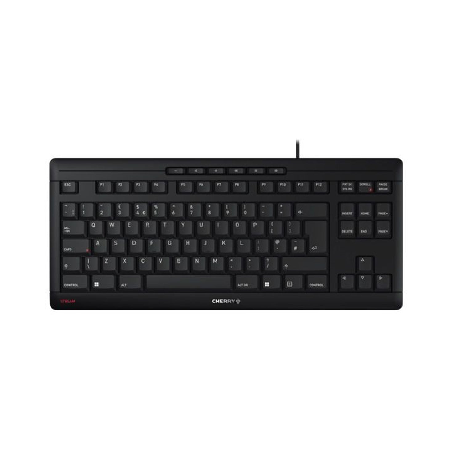 Cherry Stream TKL Mechanical Gaming Keyboard - Compact Tenkeyless Design for PC, Mac, Laptop - Perfect for Gaming, Office Work & Typing