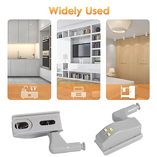 Smart Induction Cabinet Hinge LED Light - Motion Sensor Night Light for Kitchen, Living Room & Bedroom | Energy-Efficient Under Cabinet Lighting for Easy Navigation & Ambience
