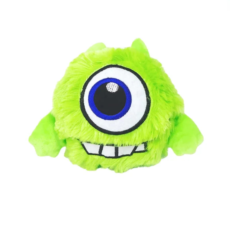 Interactive Plush Monster Giggle Ball - Shake & Bounce Dog Toy for Small & Large Dogs - Fun Chew Toy for Indoor & Outdoor Playtime