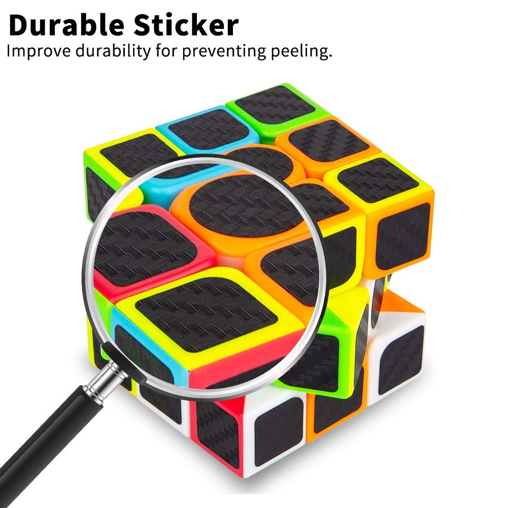 Original 3x3 Speed Cube - Professional Fast Smooth Puzzle Cube for Adults & Kids - Perfect Gift for Christmas, Birthday, Business - Great for Stress Relief, Brain Training & Party Games