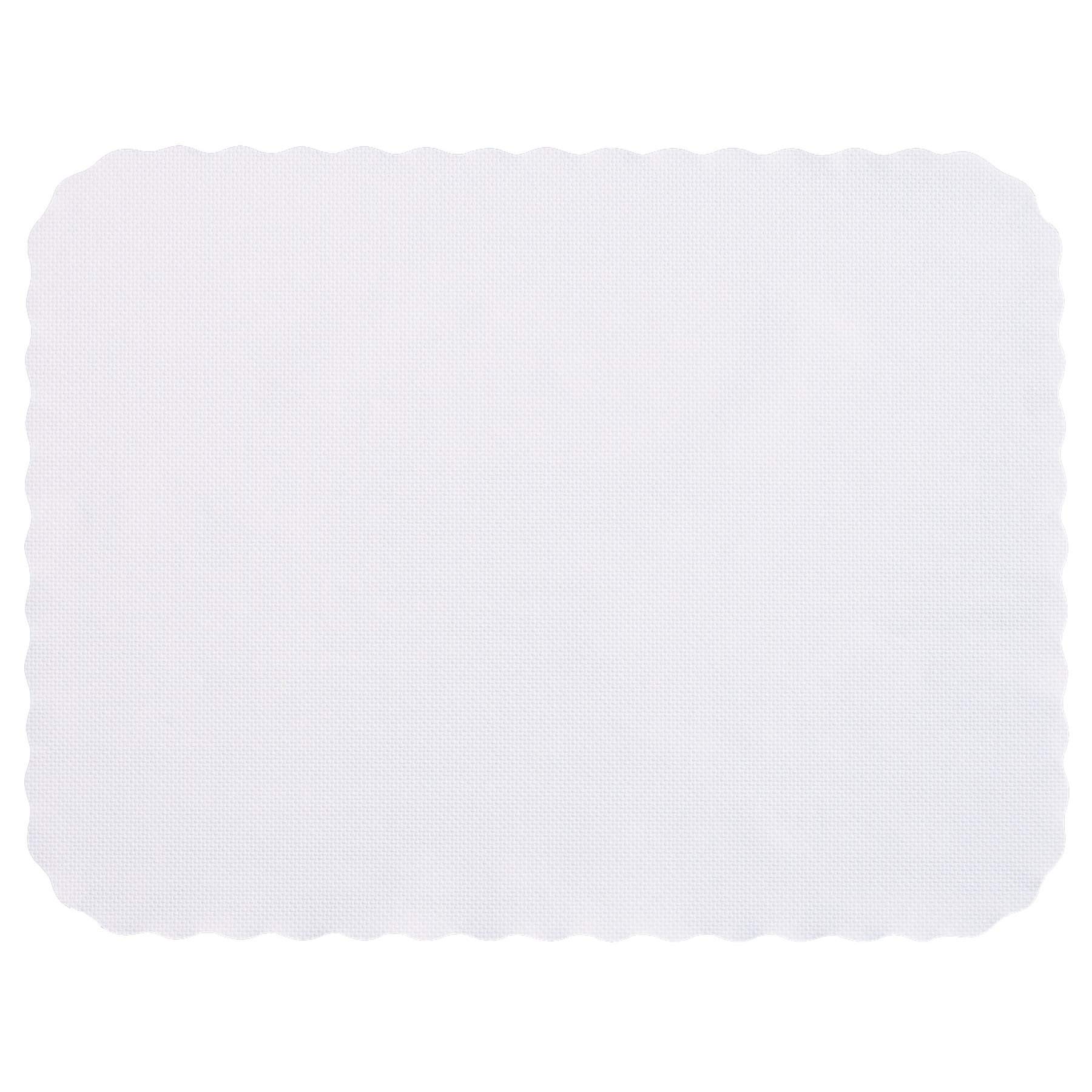 Hoffmaster TC32055 Premium White Knurl Embossed Placemats - 14