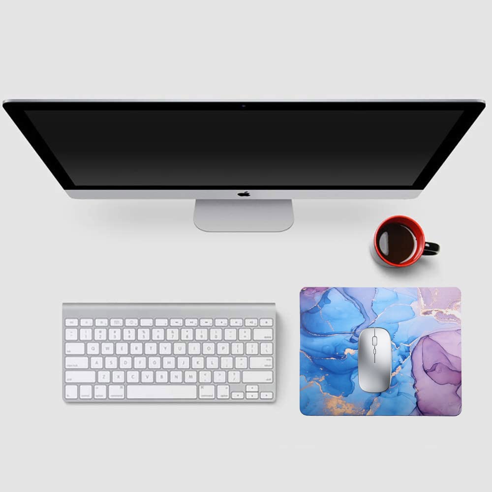Premium Non-Slip Gaming Mouse Pad with Marble Design - 9.5