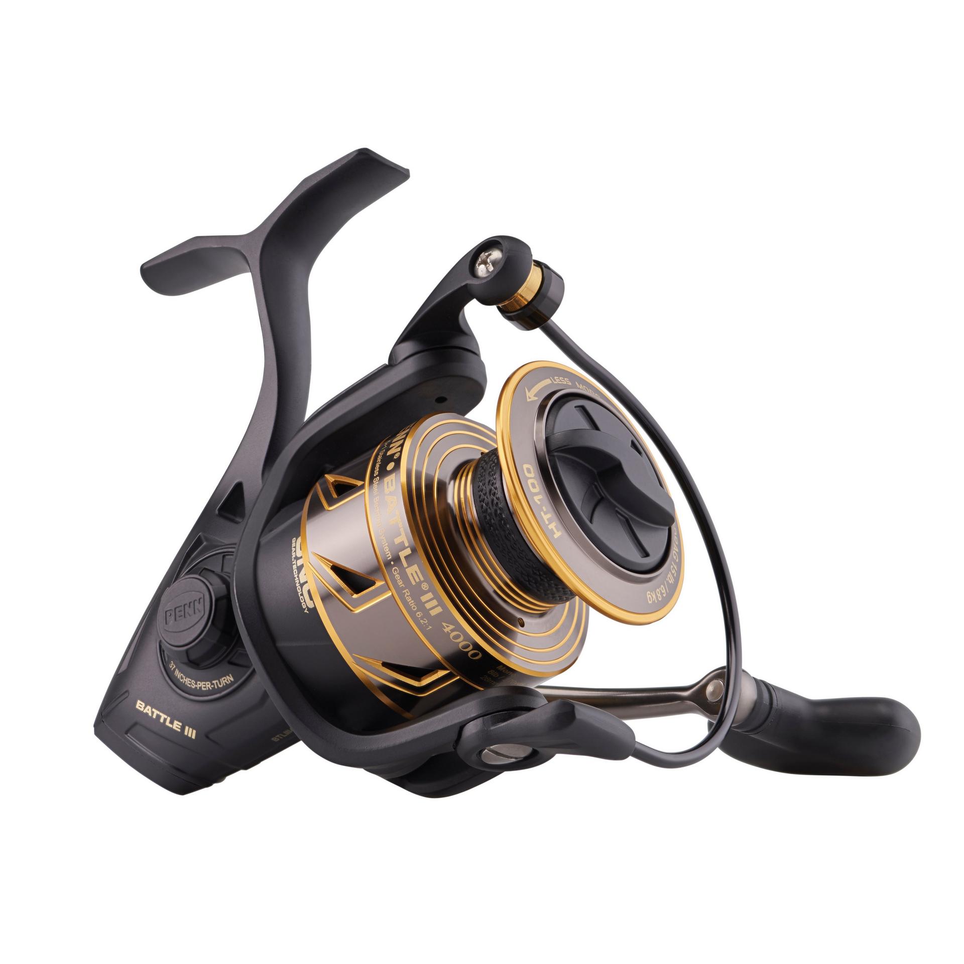 Battle® III Spinning Reel - High Performance Fishing Reel for Saltwater & Freshwater | Smooth Drag System, Lightweight Design | Perfect for Bass, Trout & Offshore Fishing