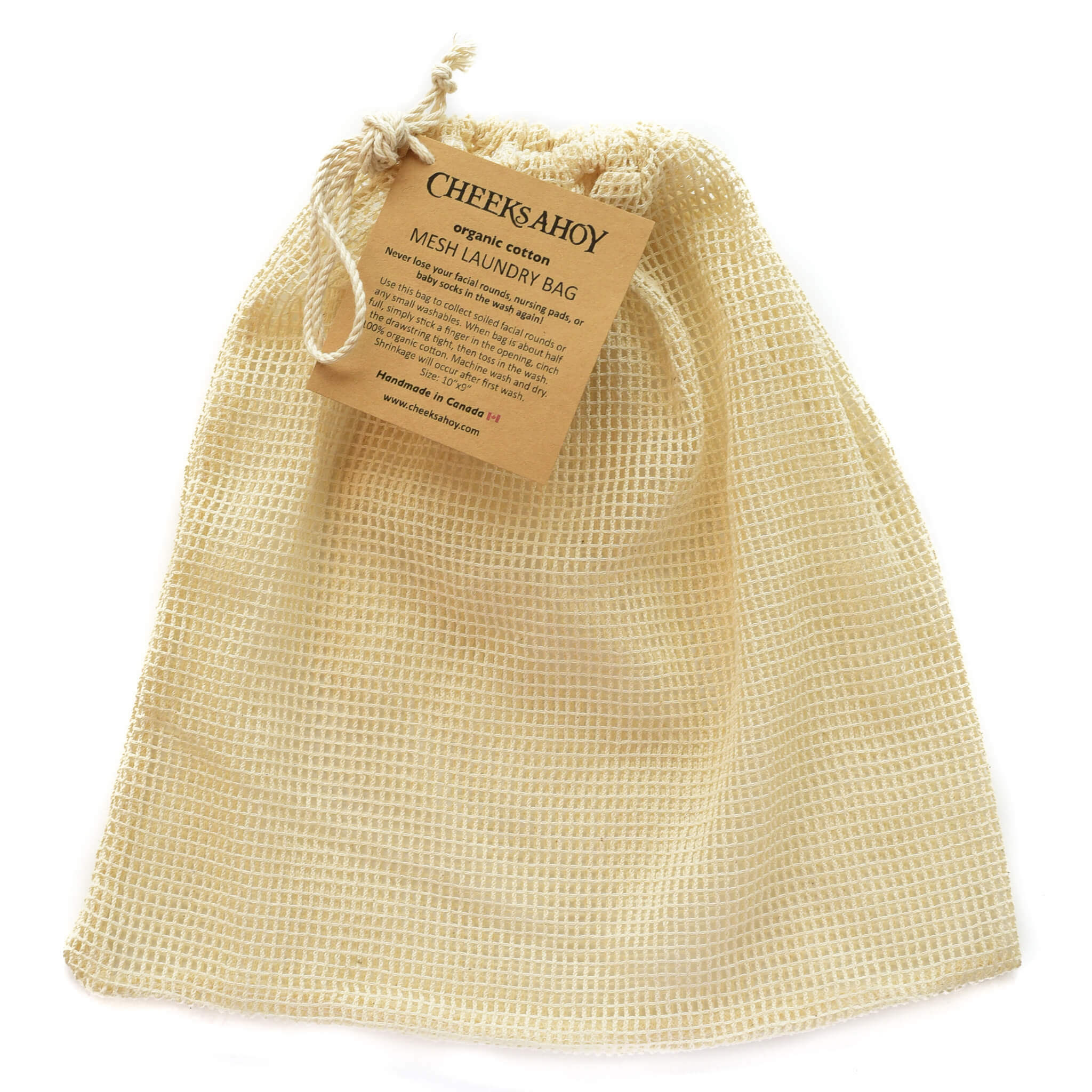 Organic Cotton Mesh Laundry Bag for Delicates - Gentle Wash Protection for Bras, Lingerie & Baby Clothes (Set of 3) | Perfect for Travel, Gym & Home Use