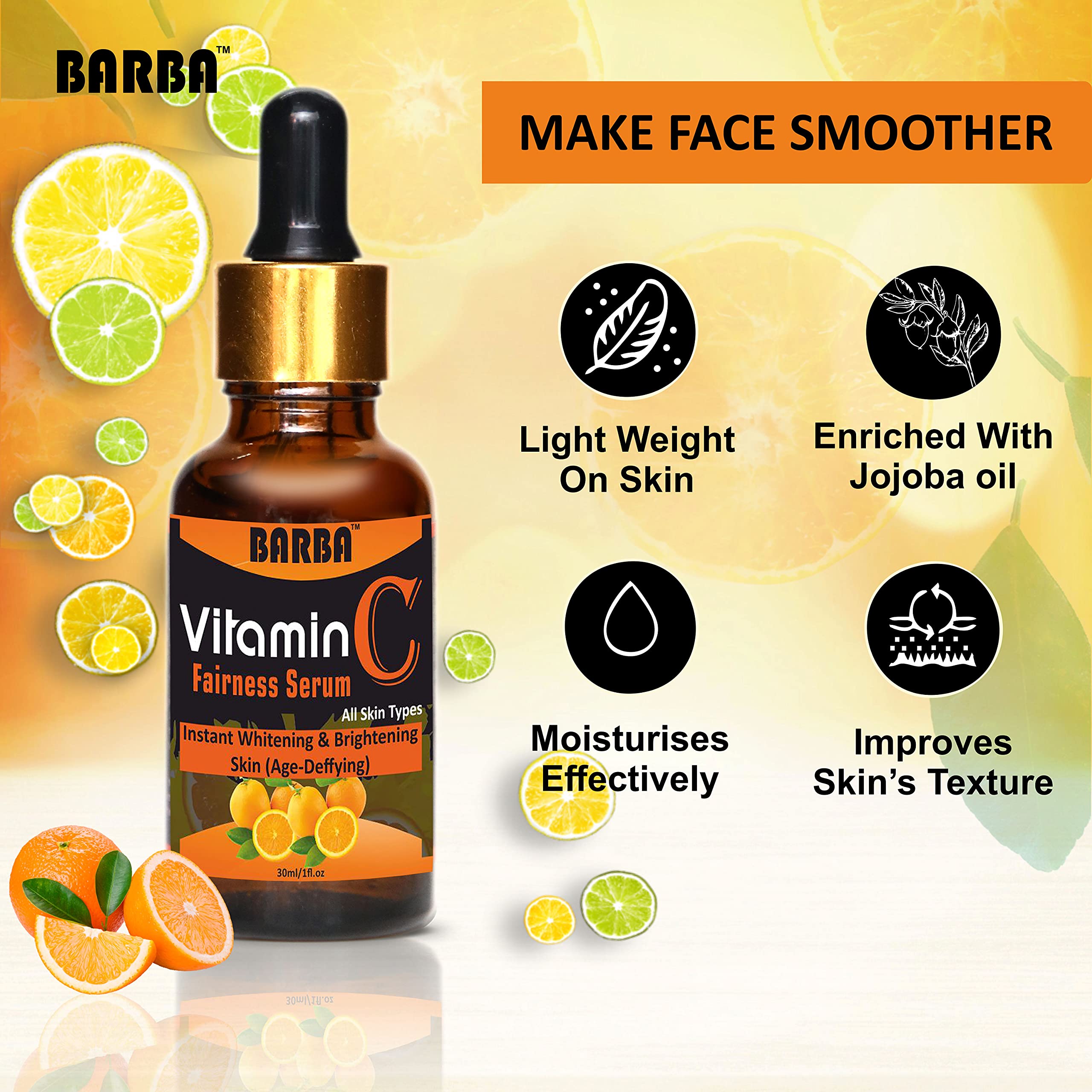 Vitamin C Face Serum for Anti-Aging & Brightening - 30ml Dark Spot Corrector for Glowing Skin | Day & Night Hydrating Facial Treatment for Even Tone & Youthful Radiance | Perfect for Daily Skincare Routine & Special Occasion Prep