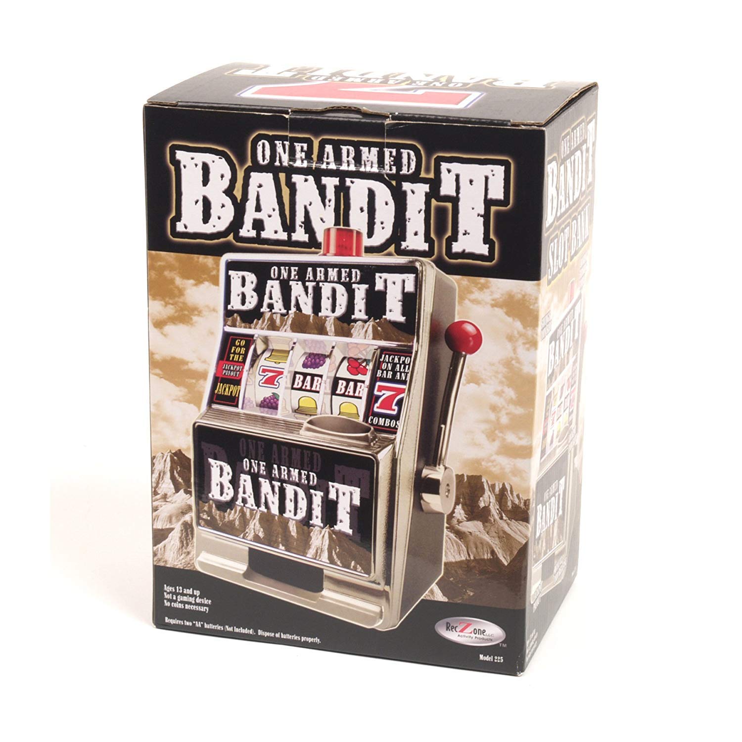 Bandit Slot Machine Piggy Bank - Fun Coin Saving Bank for Kids & Adults - Perfect for Home, Office, or Casino-Themed Parties