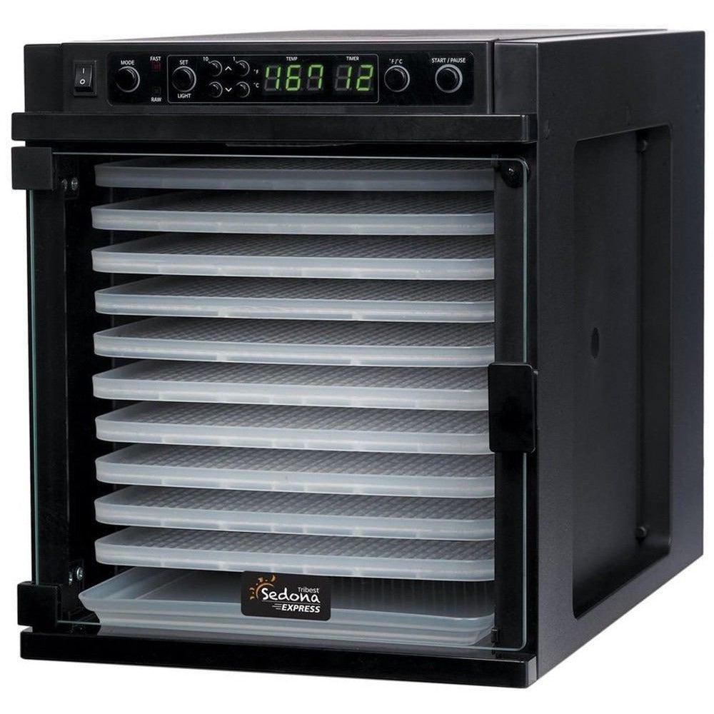 Tribest Sedona Express SD-6280 & SD-6780 Digital Food Dehydrator - Stainless Steel, 9 Tray, Preserve Fruits, Vegetables, Jerky - Perfect for Healthy Snacks, Camping & Meal Prep