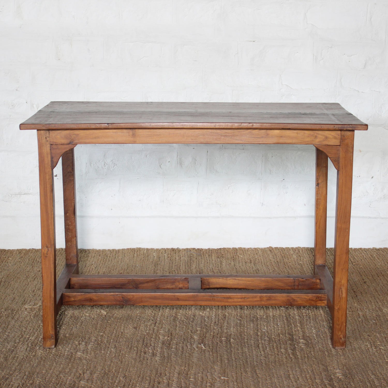 Premium Bhumat Teak Wood Dining Table - Solid Teak Wood Furniture for Indoor & Outdoor Use - Perfect for Patio, Garden, Dining Room, and Restaurant Decor