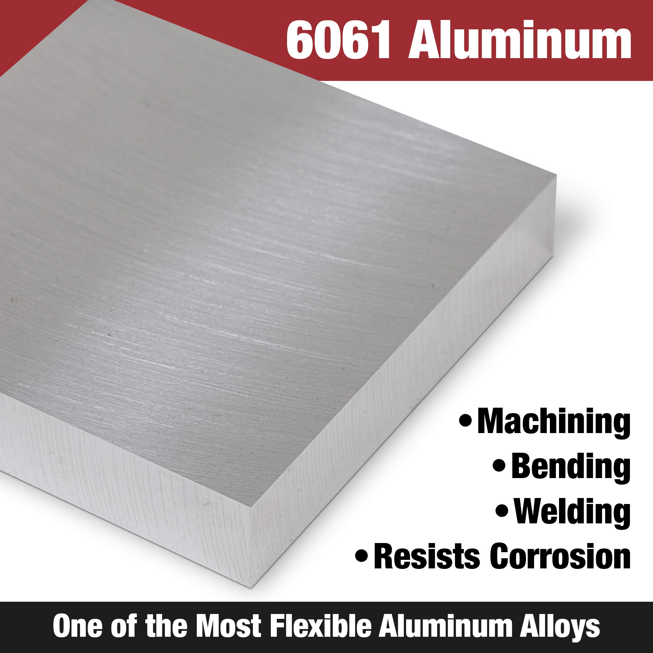 TCI Precision Metals 6061 Aluminum Sheets and Plates - 1.000