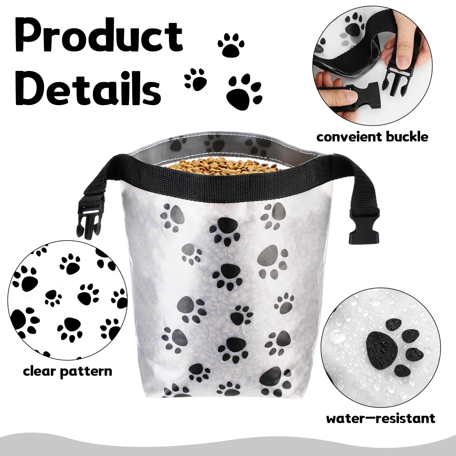 AliceSet 3-Piece Portable Dog Food Travel Bag Set - 40 Cup Capacity, Waterproof Pet Food Storage Container for Camping, Hiking & Daily Use | Perfect for Road Trips, Outdoor Adventures & Pet Travel
