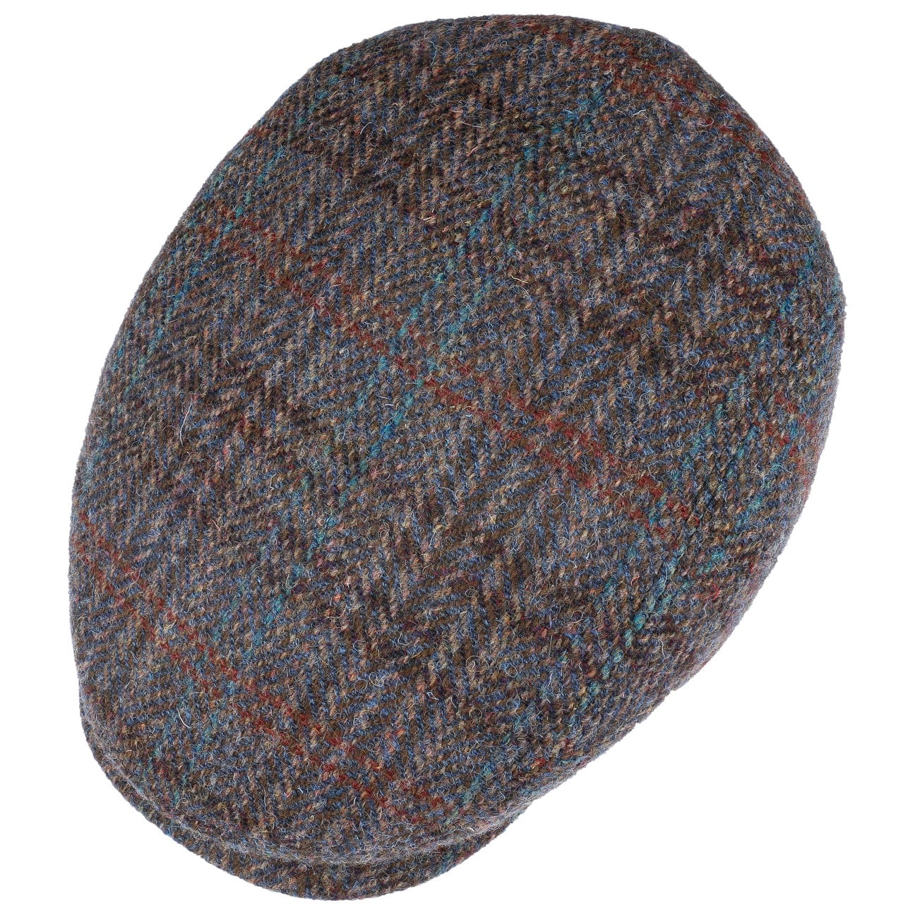 Stylish Burnet Harris Tweed Flat Cap by Stetson - Classic Men's Wool Hat for Casual Outfits & Outdoor Activities