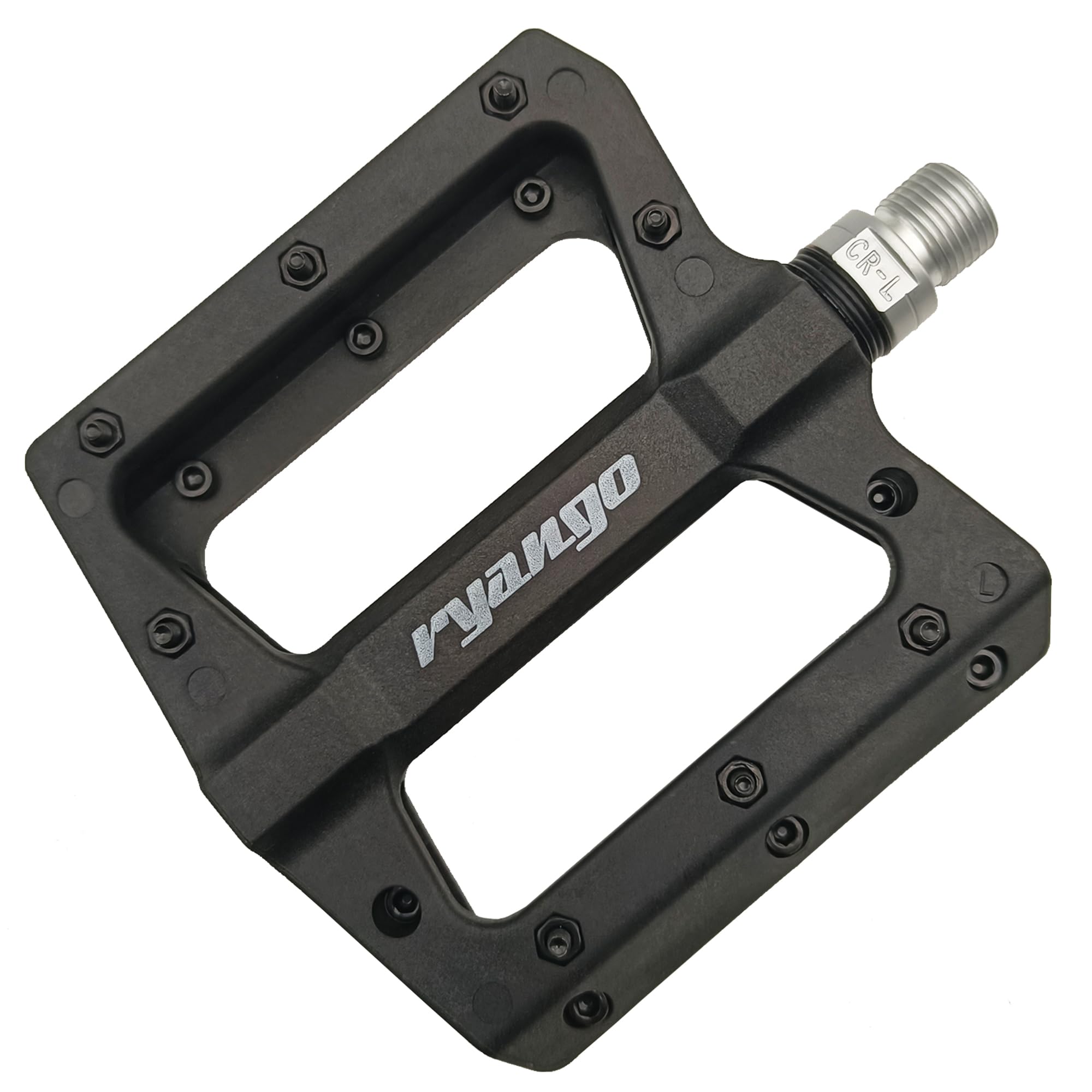 Premium Non-Slip Nylon Fiber Mountain Bike Pedals - Lightweight Flat MTB Pedals with Sealed Bearings & Wide Platform | 9/16
