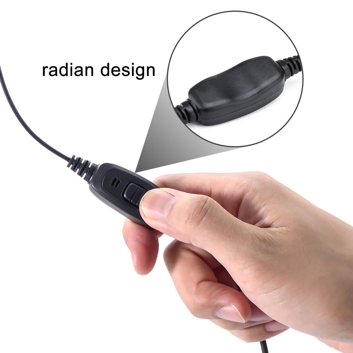 Retevis RT68 Walkie Talkie Headset with Microphone - 10 Pack, Soft Earhook & 2 Pin Connector - Compatible with RT22, RT68, RT21, H-777, RT27, RT17, NR10, Kenwood, SAMCOM, PXTON 2-Way Radios - Ideal for Security, Construction, Warehouse & Event Staff Communication