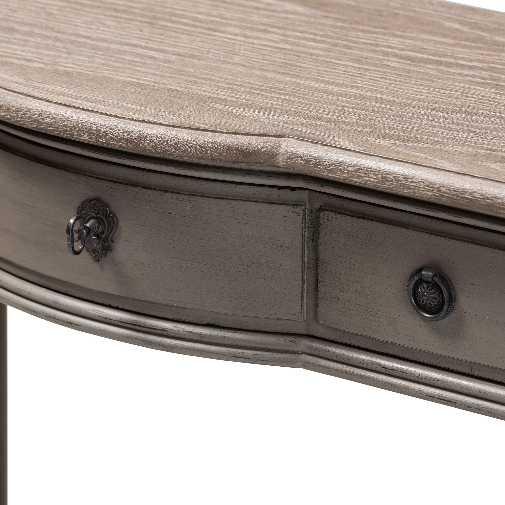 Baxton Studio Modern Gray Console Table - Entryway Sofa Table for Living Room, Hallway & Home Decor