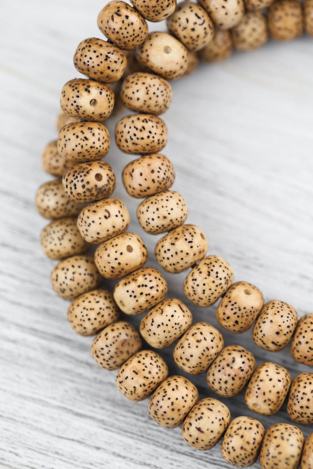 Lotus Seed Mala Bracelet for Anxiety Relief - Natural Stress & Worry Beads for Meditation, Mindfulness, and Relaxation - Perfect for Yoga, Prayer, and Daily Calming Rituals