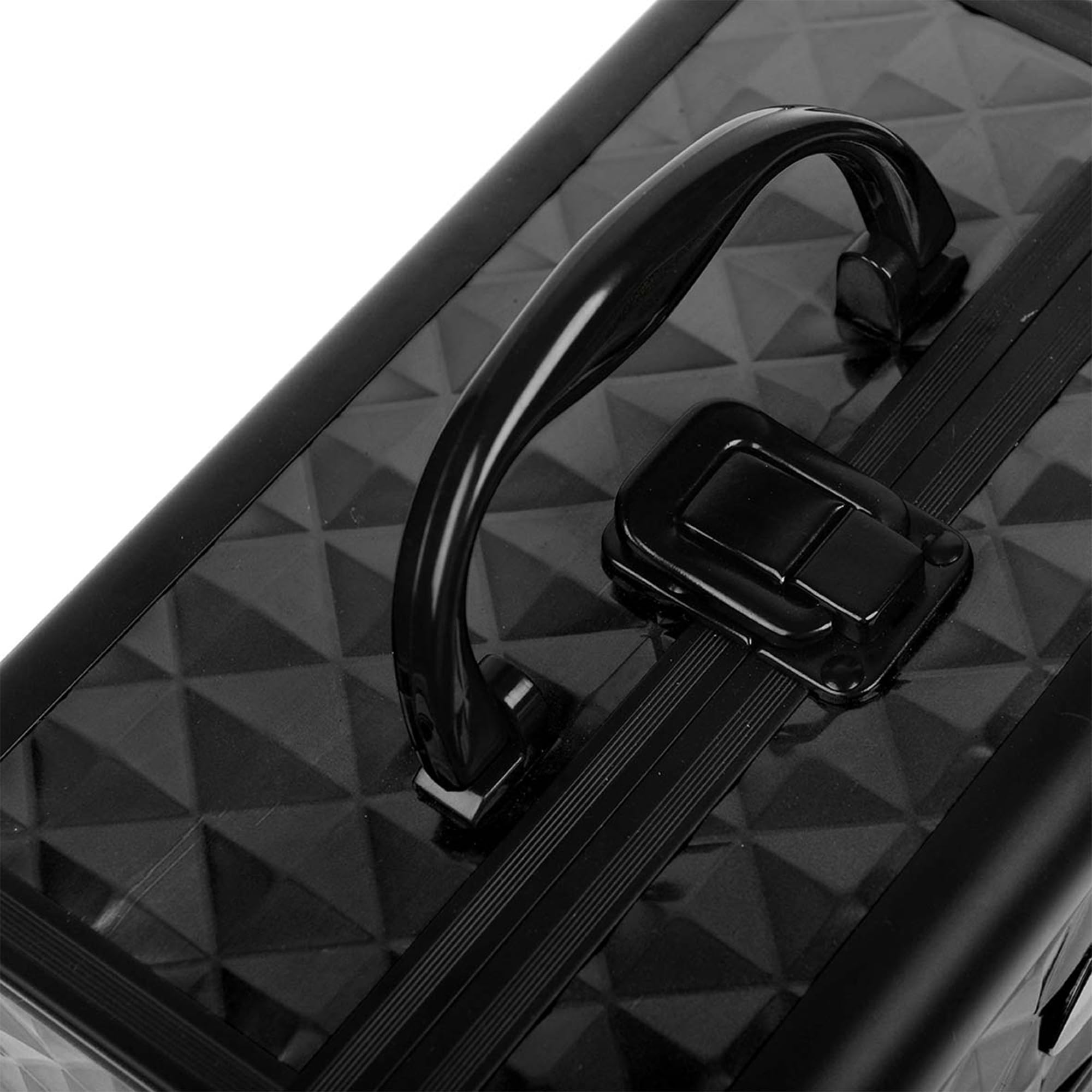 SHANY Chic Makeup Train Case with Mirror & Locks - Portable Beauty Organizer for Travel & Professional Use