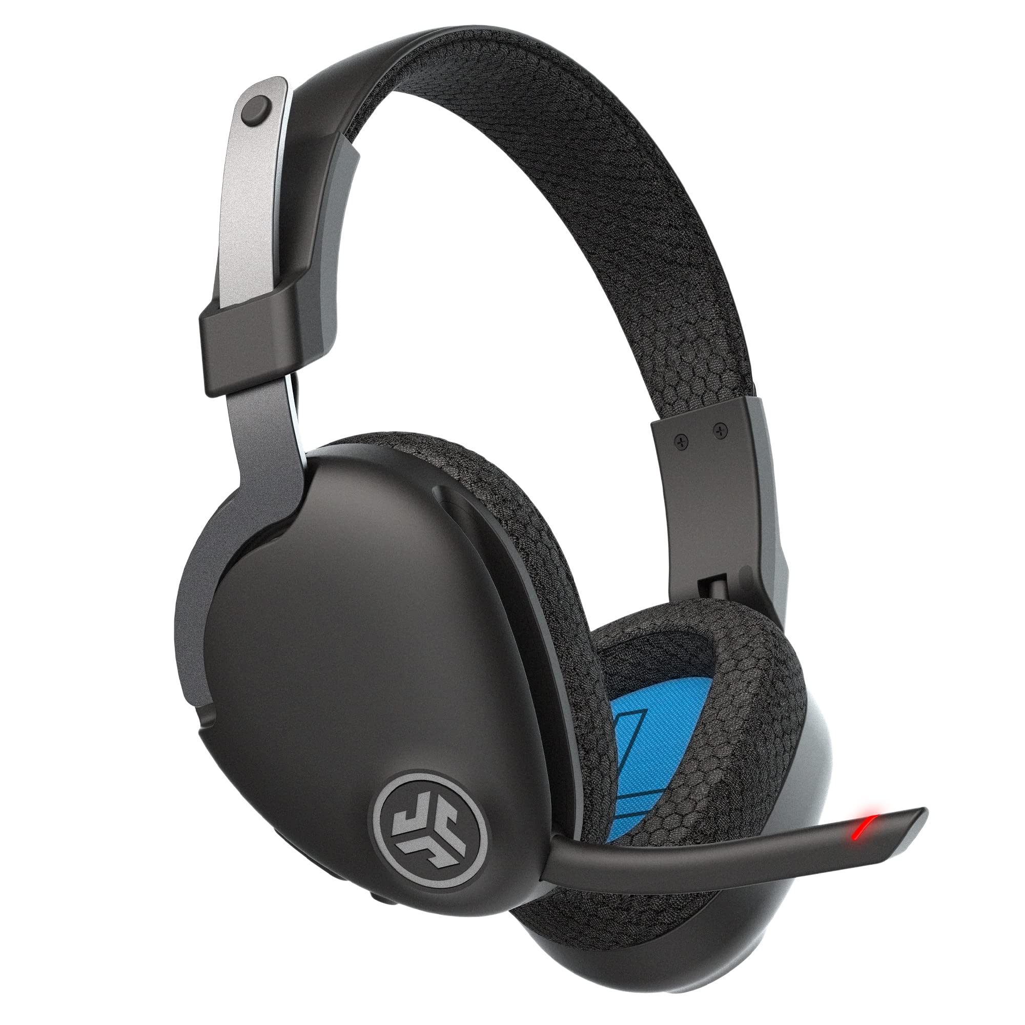 JLab JBuds Work Wireless Headset with Microphone - Over Ear Computer Headphones with 60+ Hours Playtime, Multipoint Bluetooth for Laptop, Teams, Office - Perfect for Remote Work, Video Calls & Online Meetings (1 Pack)