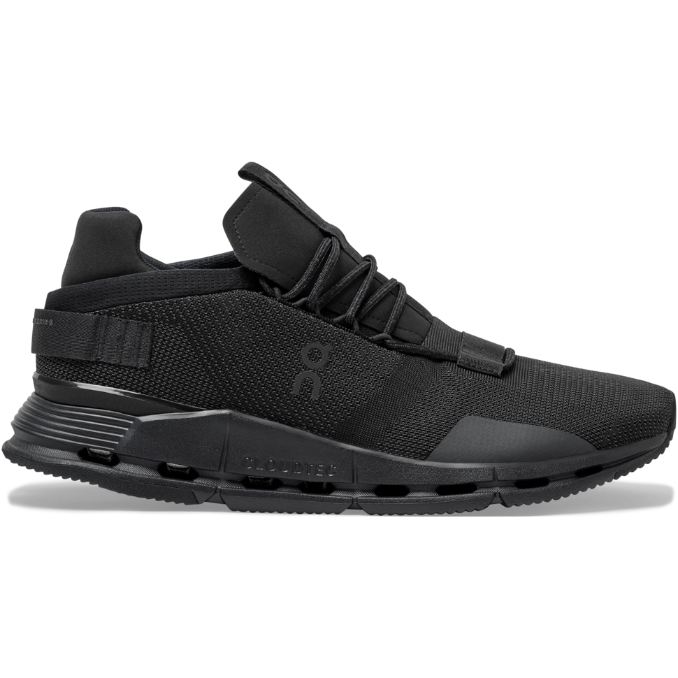 Men's On Cloudnova Running Shoes - Black/Eclipse - Size 12.5 D Medium - Lightweight & Cushioned for Road Running, Gym Workouts & Daily Wear