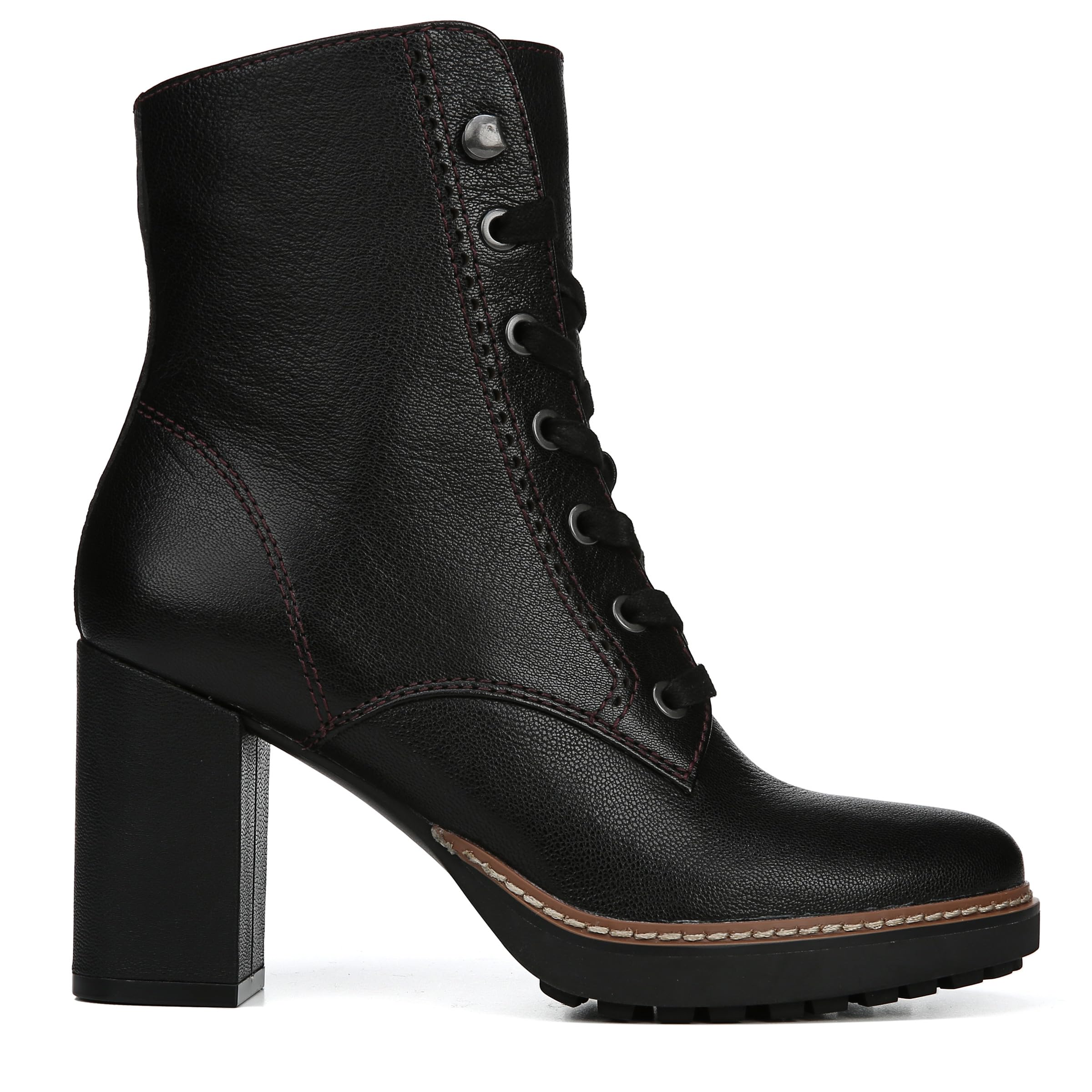 Naturalizer Women's Callie Heeled Lace-Up Ankle Boots - Stylish & Comfortable for Work, Date Night & Fall Fashion