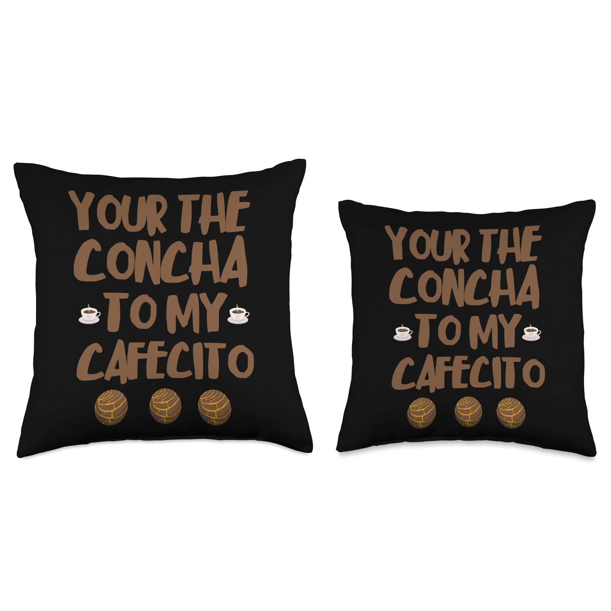Concha Bread Throw Pillow - Adorable Mexican Sweet Bread Design - Perfect for Home Decor, Sofa Couch & Latino Culture Enthusiasts