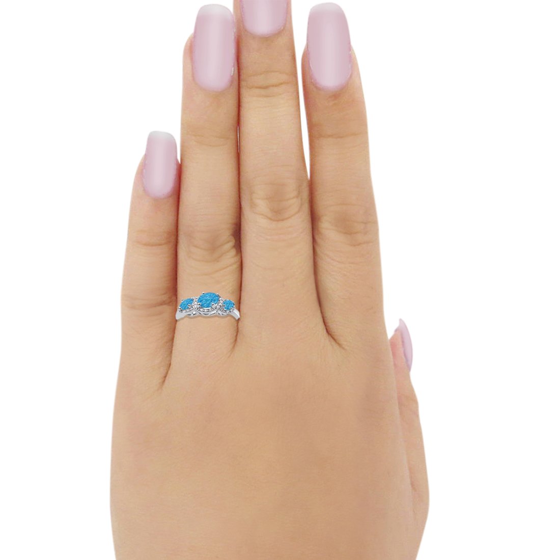 3 Stone Halo Wedding Ring - 925 Sterling Silver CZ Engagement Band for Women | Elegant Bridal Jewelry for Proposals, Anniversaries & Special Occasions